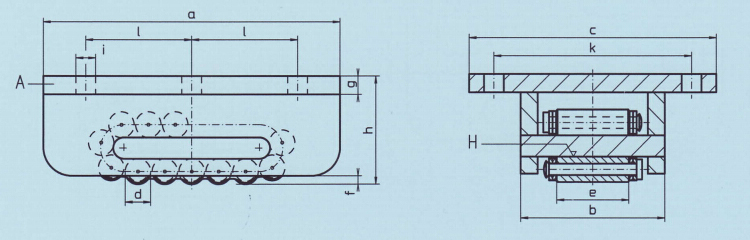 德国Boerkey A型滚轮小车尺寸图