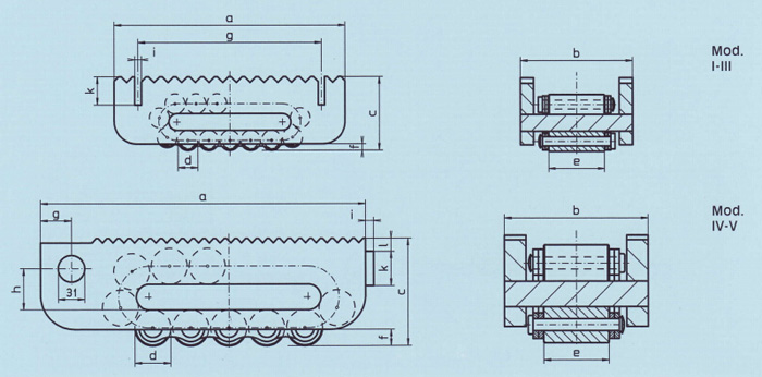 德国Boerkey N型载重滚轮小车尺寸图