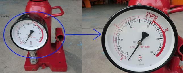 马沙达带压力表油压千斤顶
